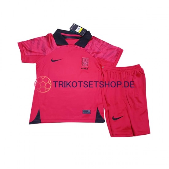 Südkorea World Cup 2022 Kinder Trikotset Heim Kurzarm