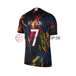 Südkorea Son Heung-min 7 World Cup 2022 Herren Trikot Auswärts Kurzarm