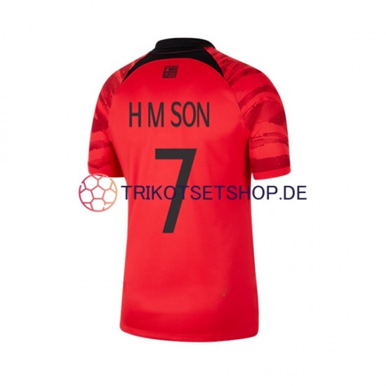 Südkorea Son Heung-min 7 World Cup 2022 Herren Trikot Heim Kurzarm