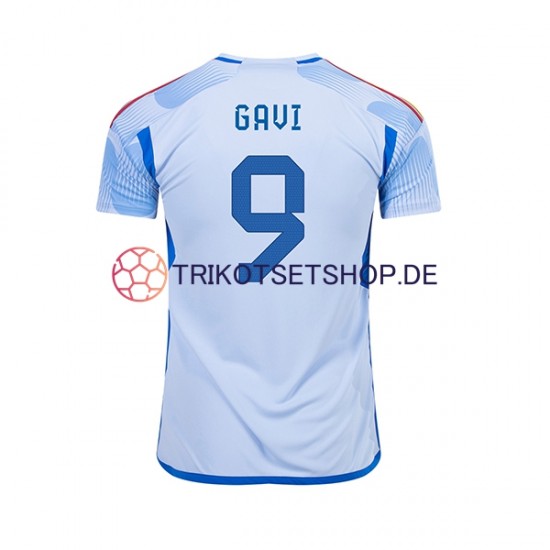 Spanien Gavi 9 World Cup 2022 Herren Trikot Auswärts Kurzarm