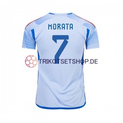 Spanien MORATA 7 World Cup 2022 Herren Trikot Auswärts Kurzarm