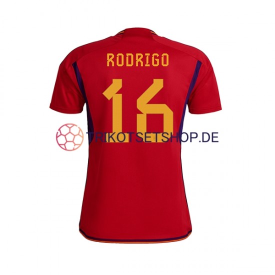 Spanien RODRIGO 16 World Cup 2022 Herren Trikot Heim Kurzarm