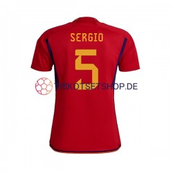 Spanien SERGIO BUSQUETS 5 World Cup 2022 Herren Trikot Heim Kurzarm