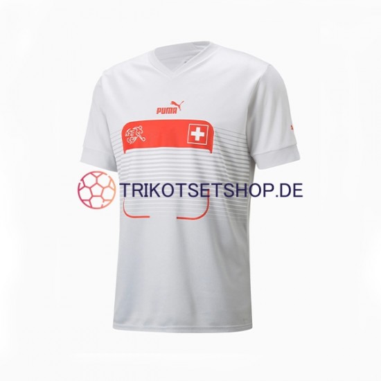Schweiz World Cup 2022 Herren Trikot Auswärts Kurzarm