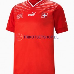 Schweiz World Cup 2022 Herren Trikot Heim Kurzarm