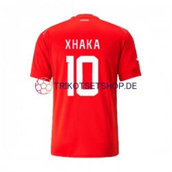 Schweiz Xhaka 10 World Cup 2022 Herren Trikot Heim Kurzarm