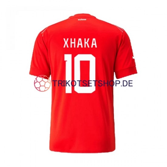 Schweiz Xhaka 10 World Cup 2022 Herren Trikot Heim Kurzarm