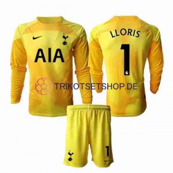 Tottenham Hotspur Hugo Lloris 1 2022-2023 Torwart Kinder Trikotset Heim Langarm