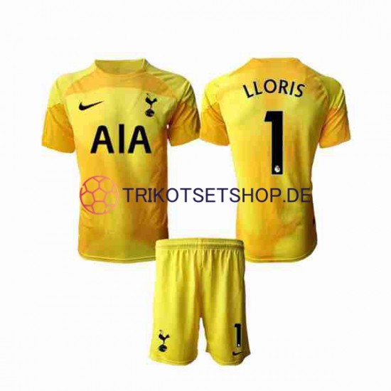 Tottenham Hotspur Hugo Lloris 1 2022-2023 Torwart Kinder Trikotset Heim Kurzarm