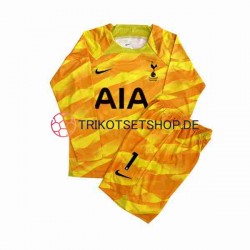 Tottenham Hotspur Hugo 2023-2024 Torwart Kinder Trikotset Auswärts Langarm Orange