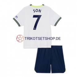 Tottenham Hotspur Son Heung-min 7 2022-2023 Kinder Trikotset Heim Kurzarm