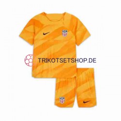 USA 2023-2024 Torwart Kinder Trikotset Auswärts Kurzarm