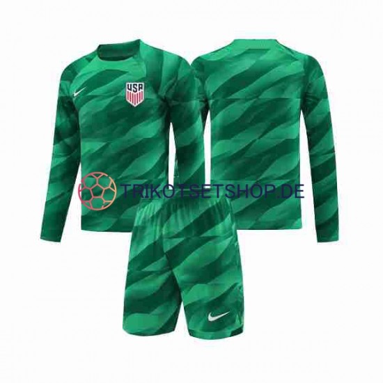 USA 2023-2024 Torwart Kinder Trikotset Heim Langarm