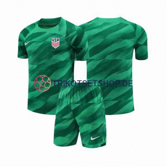USA 2023-2024 Torwart Kinder Trikotset Heim Kurzarm