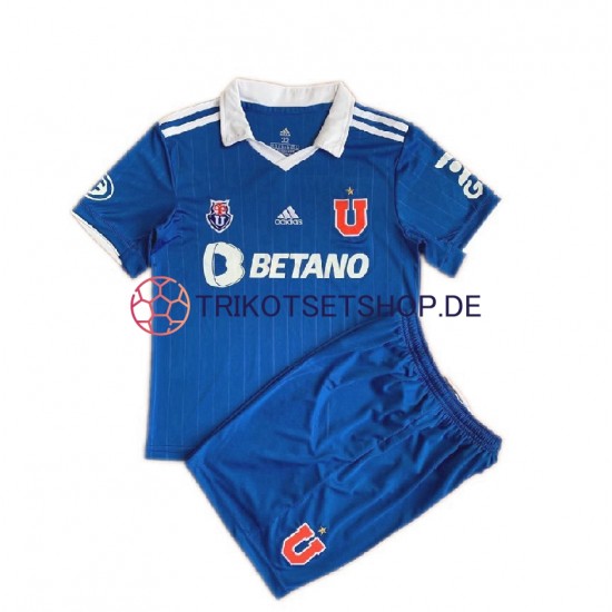 Universidad de Chile 2022 Kinder Trikotset Heim Kurzarm