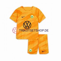 VfL Wolfsburg 2023-2024 Torwart Kinder Trikotset Heim Kurzarm