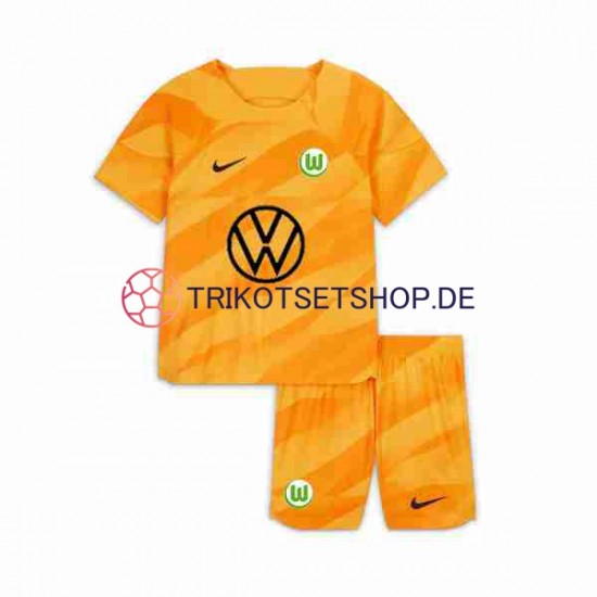 VfL Wolfsburg 2023-2024 Torwart Kinder Trikotset Heim Kurzarm