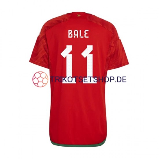 Wales Bale 11 World Cup 2022 Herren Trikot Heim Kurzarm