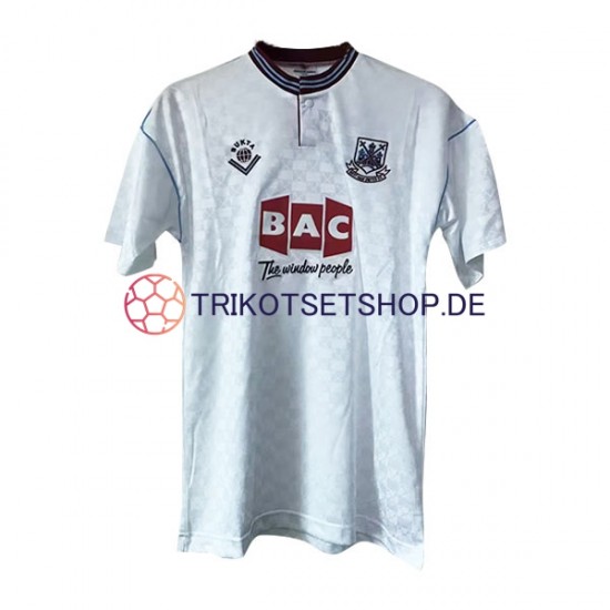 West Ham United Retro 1989-1990 Herren Trikot Auswärts Kurzarm