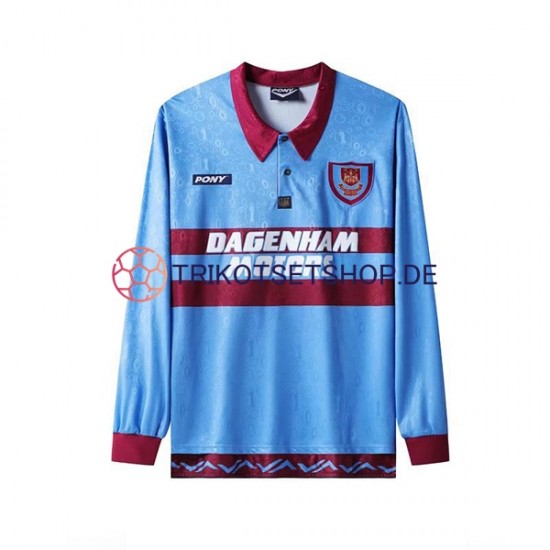 West Ham United Retro 1995-1996 Herren Trikot Heim Langarm