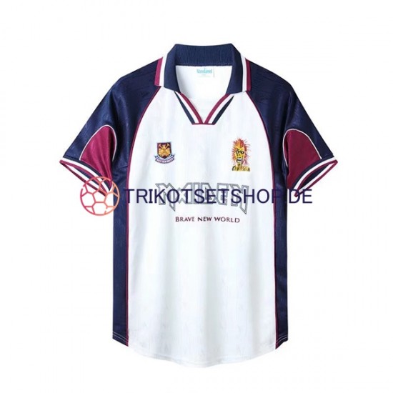 West Ham United Retro Iron Maiden 1999 Herren Trikot Auswärts Kurzarm