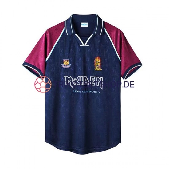 West Ham United Retro Iron Maiden 1999 Herren Trikot Heim Kurzarm