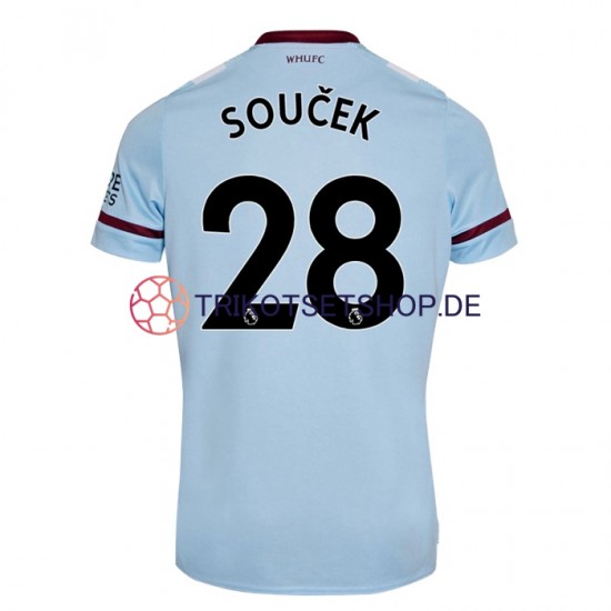 West Ham United Tomas Soucek 28 2021-2022 Herren Trikot Auswärts Kurzarm