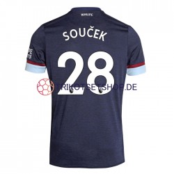 West Ham United Tomas Soucek 28 2021-2022 Herren Trikot Ausweich Kurzarm