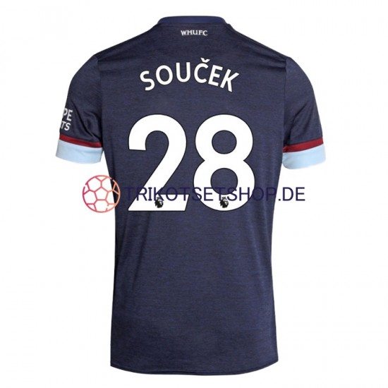 West Ham United Tomas Soucek 28 2021-2022 Herren Trikot Ausweich Kurzarm
