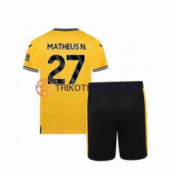 Wolverhampton Wanderers Matheus Nunes 27 2023-2024 Kinder Trikotset Heim Kurzarm