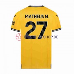 Wolverhampton Wanderers Matheus Nunes 27 2023-2024 Herren Trikot Heim Kurzarm