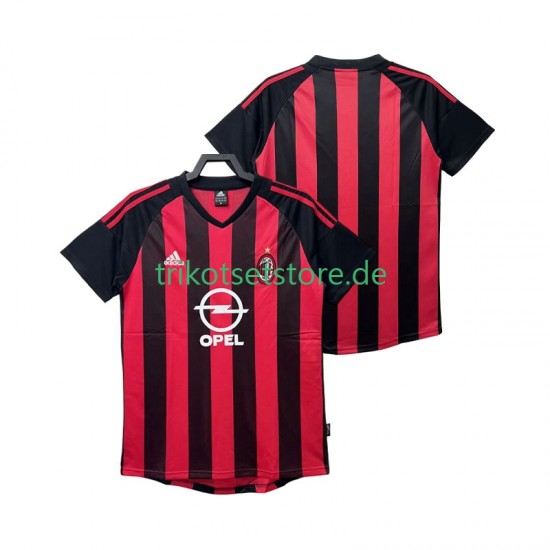 AC Mailand Retro 2002 2003 Herren Trikot Heim Kurzarm