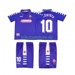 AC Florenz RUICOSTA 10 Retro 1998 1999 Kinder Trikotset Heim Kurzarm