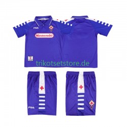 AC Florenz Retro 1998 1999 Kinder Trikotset Heim Kurzarm