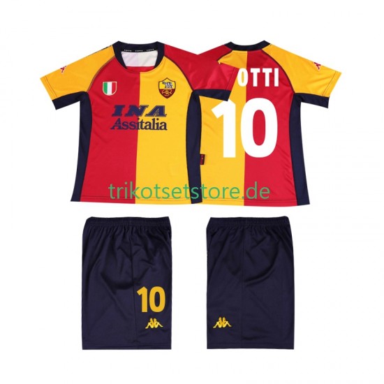 AS Rom TOTTI 10 Retro 2001 Kinder Trikotset Heim Kurzarm