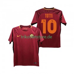 AS Rom Totti 10 Retro 2017-2018 Herren Trikot Heim Kurzarm