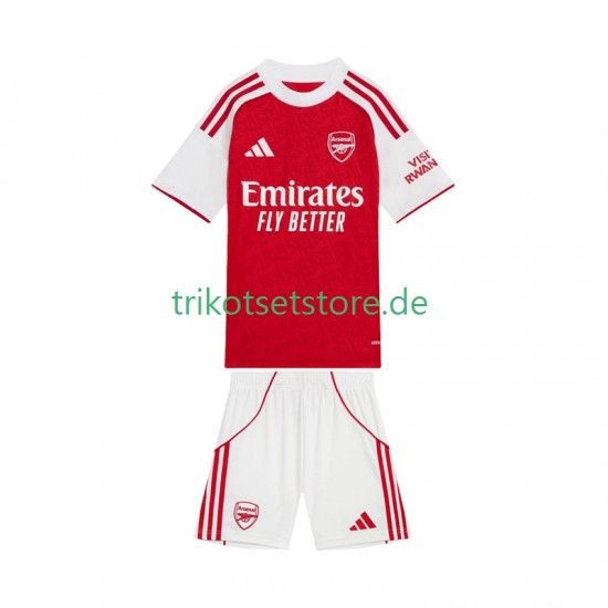 Arsenal 2025-2026 Kinder Trikotset Heim Kurzarm