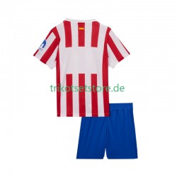 Atlético Madrid 2025-2026 Kinder Trikotset Heim Kurzarm
