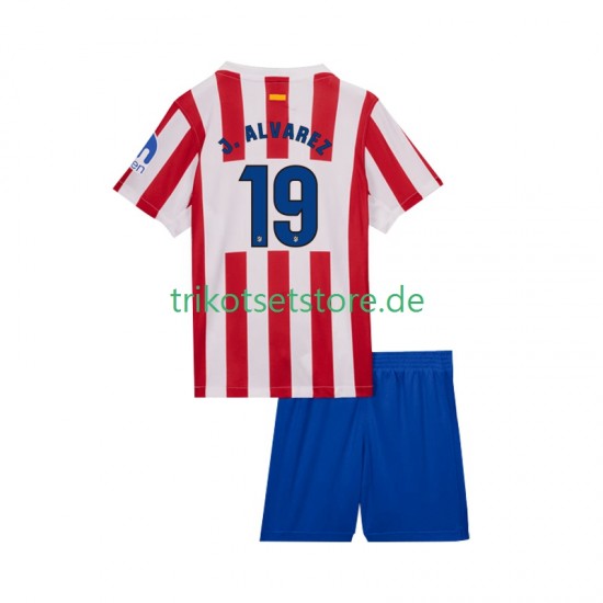 Atlético Madrid Julian Alvarez 19 2025-2026 Kinder Trikotset Heim Kurzarm