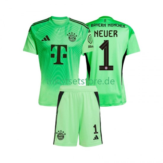 FC Bayern München Torwart Manuel Neuer 1 2025-2026 Kinder Trikotset Heim Kurzarm