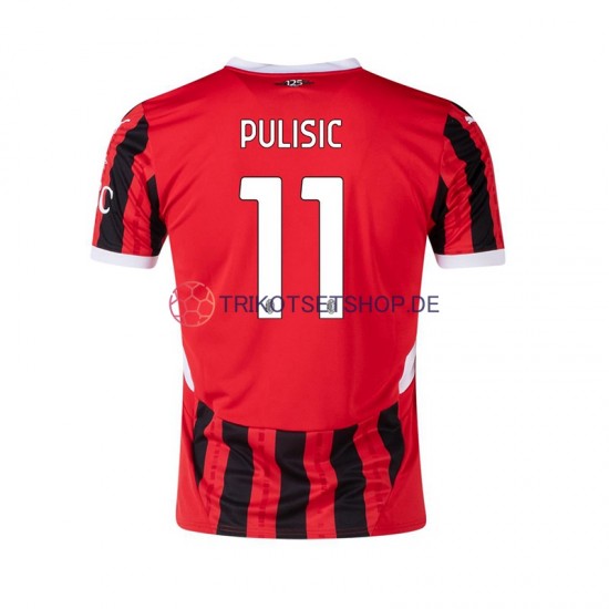 AC Mailand Pulisic 11 2024-2025 Herren Trikot Heim Kurzarm