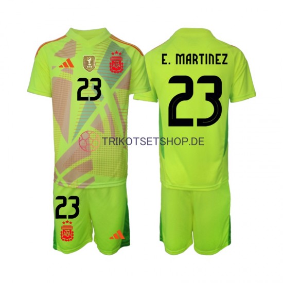 Argentinien Torwart Emiliano Martinez 23 2024 Kinder Trikotset Auswärts Kurzarm