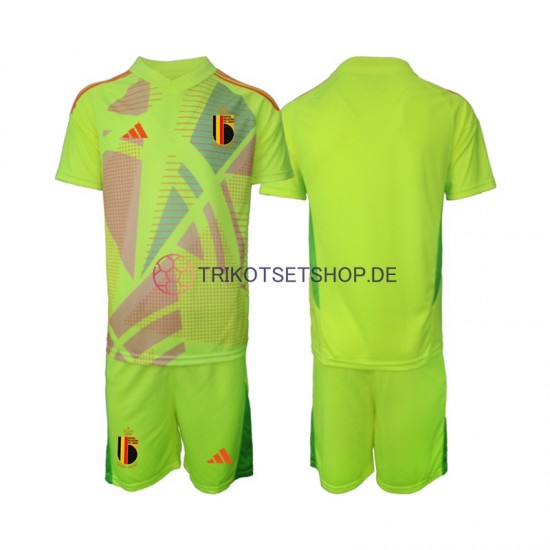 Belgien Torwart Euro 2024 Kinder Trikotset Auswärts Kurzarm