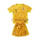 Kroatien Torwart DOMINIK LIVAKOVIC 1 Euro 2024 Kinder Trikotset Heim Gelb Kurzarm
