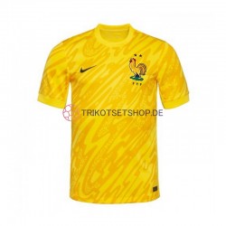 Frankreich Torwart Euro 2024 Herren Trikot Heim Gelb Kurzarm