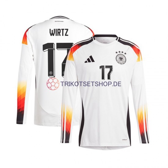 Deutschland Florian Wirtz 17 Euro 2024 Herren Trikot Heim Langarm