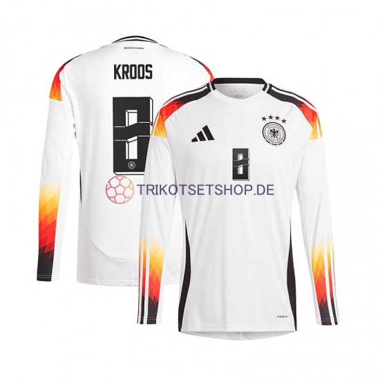 Deutschland Toni Kroos 8 Euro 2024 Herren Trikot Heim Langarm
