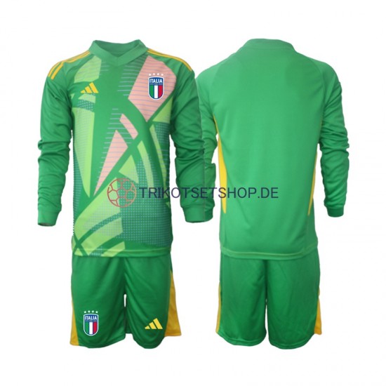 Italien Torwart Euro 2024 Kinder Trikotset Auswärts Langarm