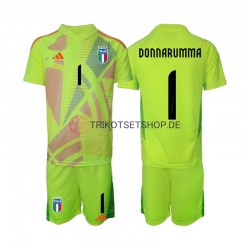Italien Torwart Donnarumma 1 Euro 2024 Kinder Trikotset Heim Kurzarm