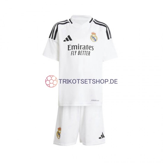 Real Madrid 2024-2025 Kinder Trikotset Heim Weiß Kurzarm